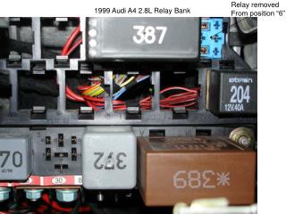 Relay removed From position “6”