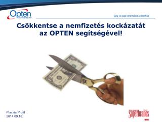 Piac és Profit 20 14 . 09. 18 .
