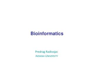 Bioinformatics