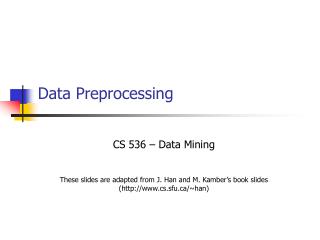 Data Preprocessing