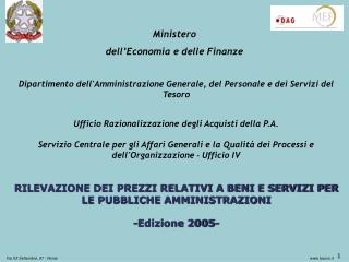 Dipartimento dell'Amministrazione Generale, del Personale e dei Servizi del Tesoro