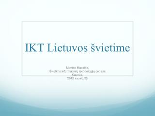 IKT Lietuvos švietime