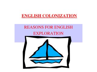 ENGLISH COLONIZATION