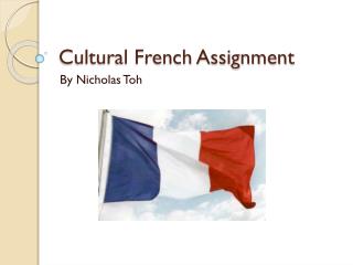 Cultural French Assignment