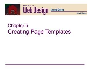 Chapter 5 Creating Page Templates