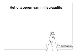 Het uitvoeren van milieu-audits