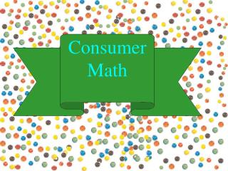 Consumer Math