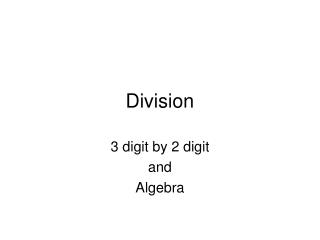 Division