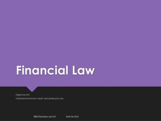 Financial Law