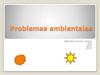 Problemas ambientales