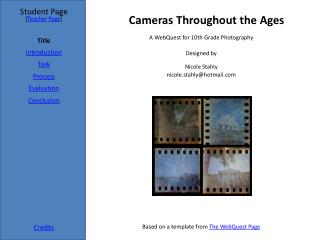 Cameras Throughout the Ages