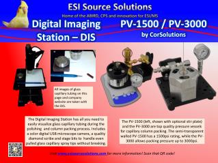 Digital Imaging Station – DIS 			 PV-1500 / PV-3000 by CorSolutions