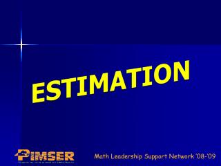 ESTIMATION