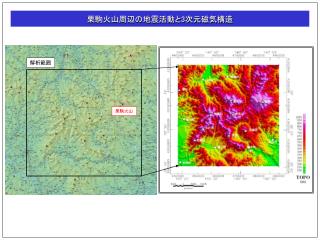 栗駒火山周辺の地震活動と 3 次元磁気構造