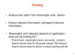 Parsing