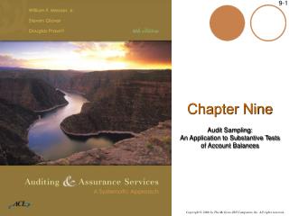 Chapter Nine Audit Sampling: An Application to Substantive Tests of Account Balances