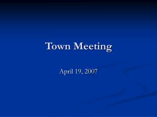 Town Meeting