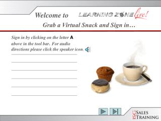 Sign in by clicking on the letter A