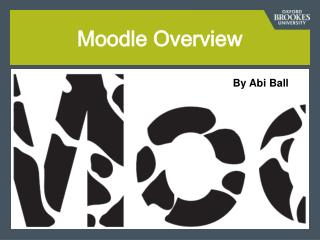 Moodle Overview