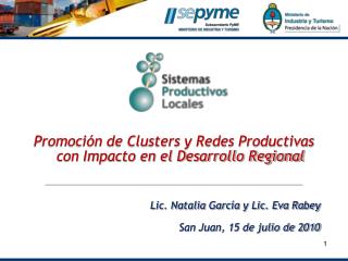 Promoción de Clusters y Redes Productivas con Impacto en el Desarrollo Regional