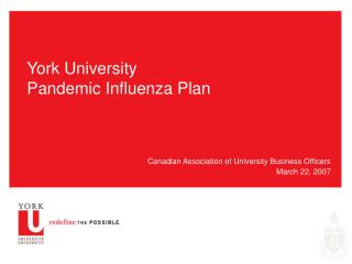 York University Pandemic Influenza Plan
