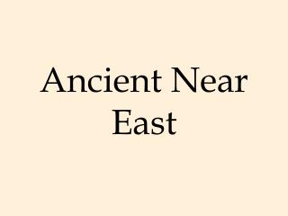 Ancient Near East