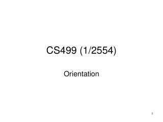 CS499 (1/2554)