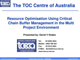 The TOC Centre of Australia