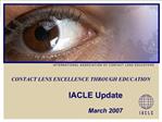 IACLE Update March 2007