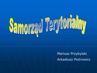 Samorząd Terytorialny