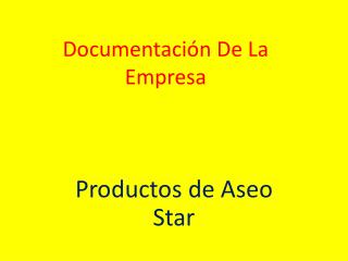 Documentación De La Empresa