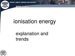 ionisation energy