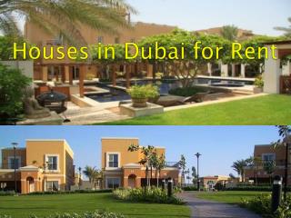 Houses in Dubai for Rent.