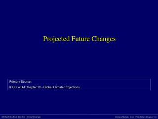 Projected Future Changes