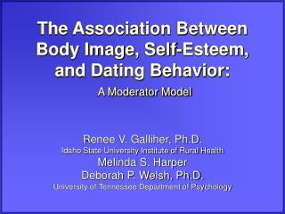 The Association Between Body Image, Self-Esteem, and Dating Behavior: A Moderator Model