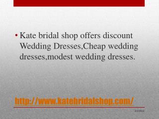 Hot sale cheap wedding dress in katebridalshop.com