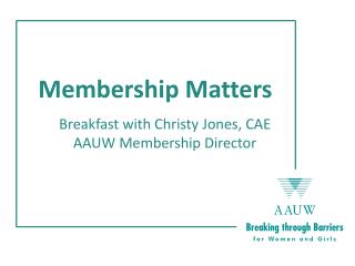 Membership Matters