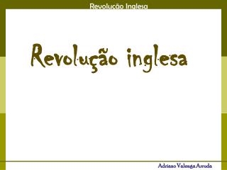 Revolução inglesa