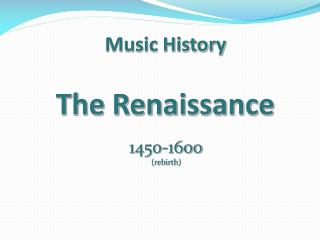 Music History