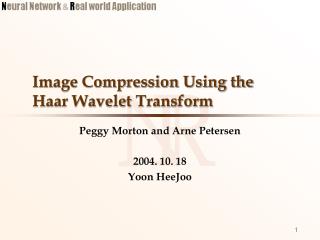 Image Compression Using the Haar Wavelet Transform