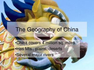 The Geography of China