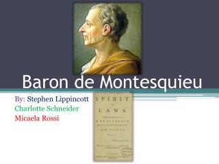 Baron de Montesquieu