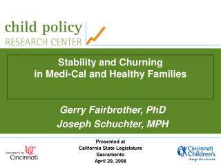 Stability and Churning in Medi-Cal and Healthy Families