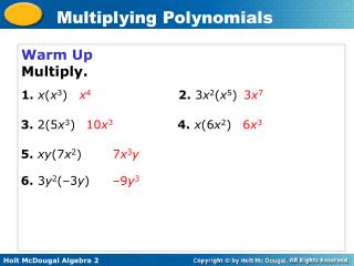 Warm Up Multiply.