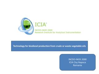 Technology for biodiesel production from crude or waste vegetable oils
