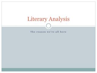 Literary Analysis