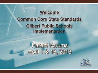 Parent Forums April 1 &amp; 16, 2013