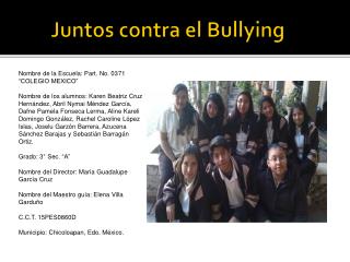 Juntos contra el Bullying