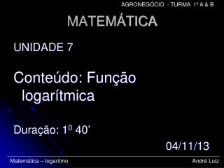 MATEMÁTICA