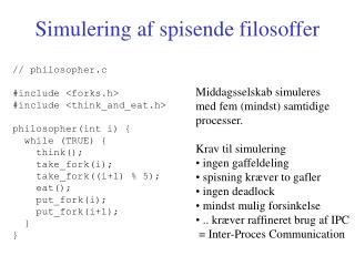 Simulering af spisende filosoffer